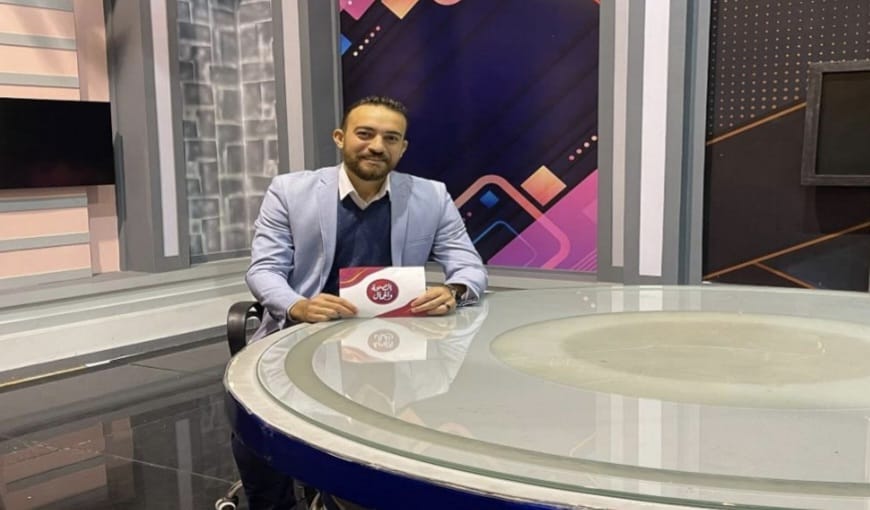 Dr. Mohamed Khaled on live TV studio